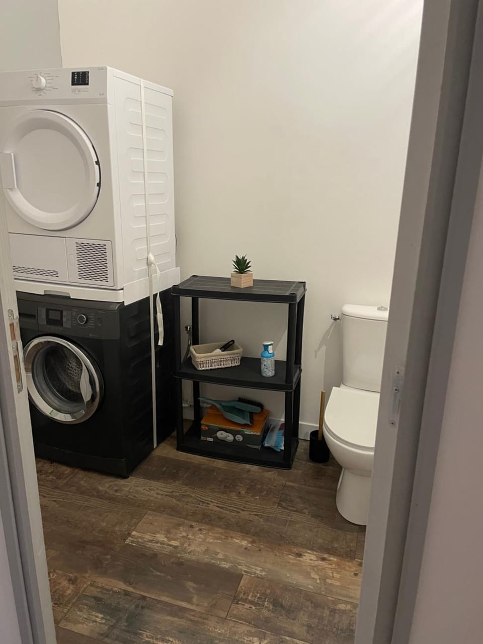 Toilet, washing machine, dryer