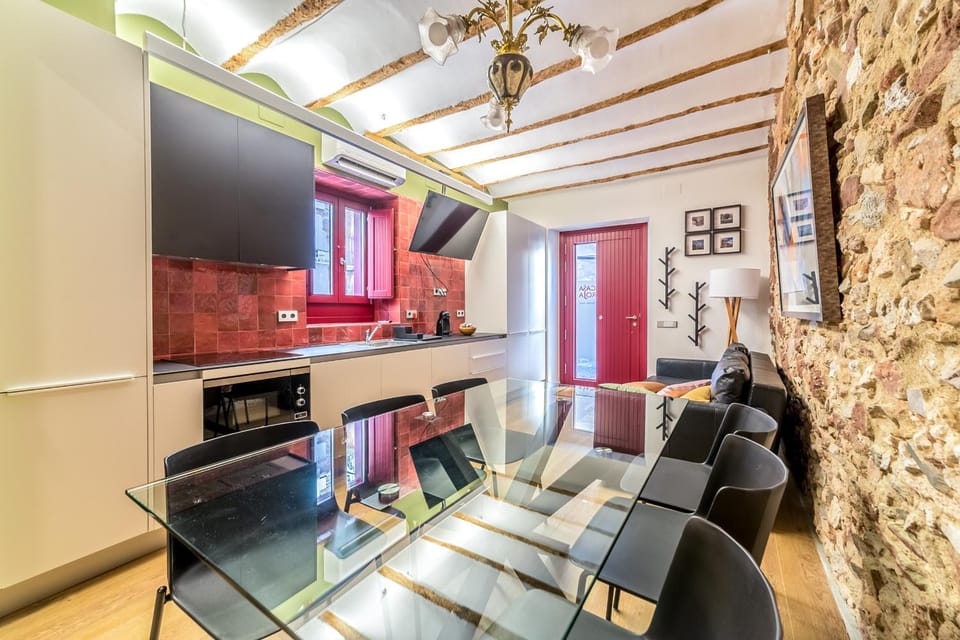 Kitchen or kitchenette, Living room, Dining area