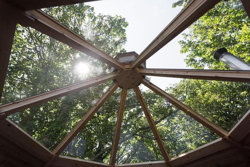 Romantic Treehouse with Hot Tub & BBQ Lodge House in England
