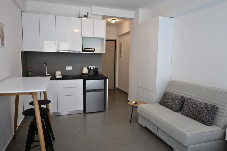 Kitchen or kitchenette, Seating area, minibar, pet friendly