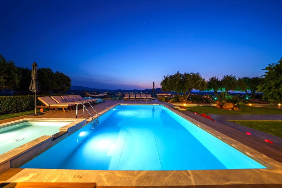 Swimming pool, Sunset