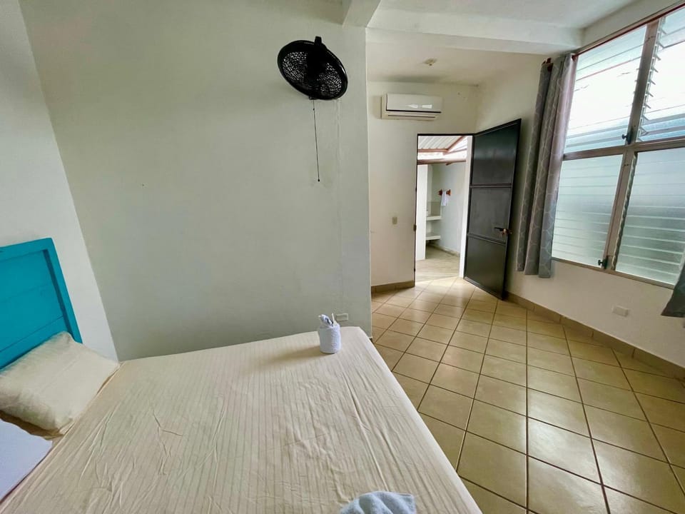 Photo of the whole room, air conditioner