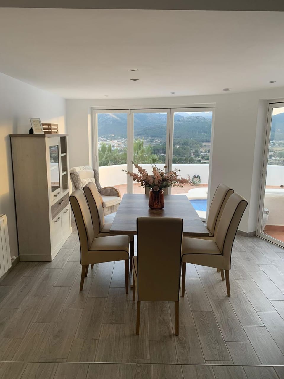 Natural landscape, Living room, Seating area, Dining area
