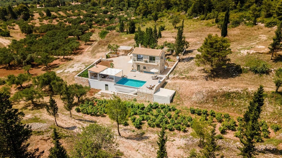 Property building, Natural landscape, Bird's eye view