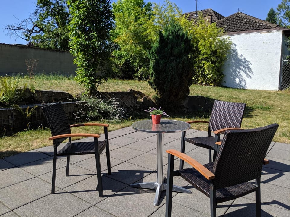 Patio, Garden, Seating area, Garden view