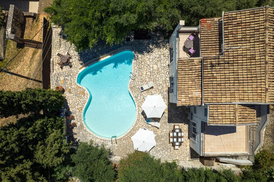 Bird's eye view, Pool view, sunbed