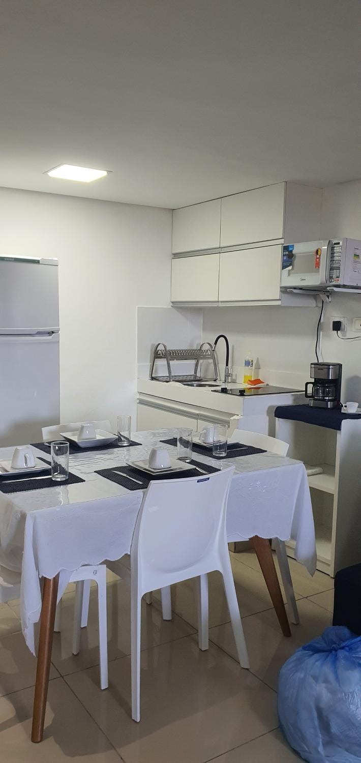Dining area, Communal kitchen, stove