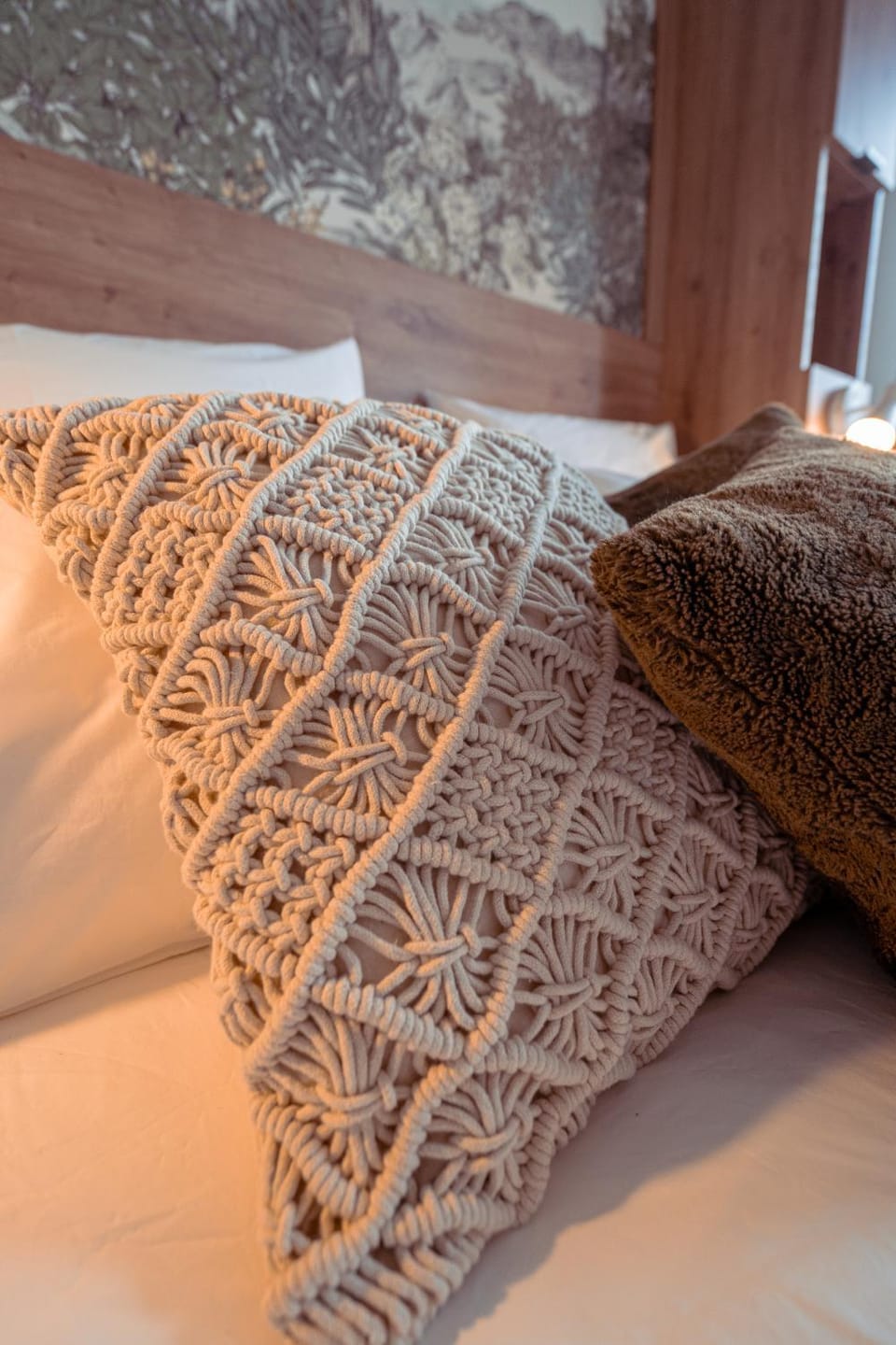 Bed, Decorative detail, Bedroom