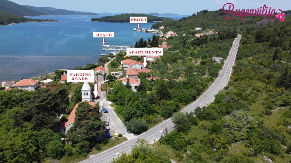 Bird's eye view, Beach, City view, Location, Parking