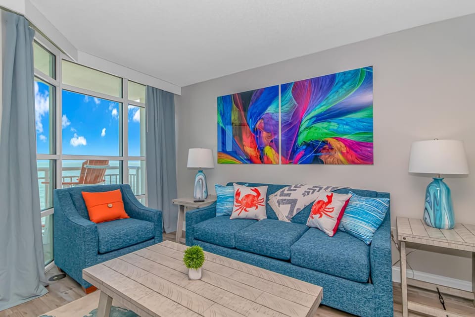 Stunning LED Fireplaces! Newly Renovated Oceanfront Condo with Incredible Views! Carolinian 931 House in Myrtle Beach
