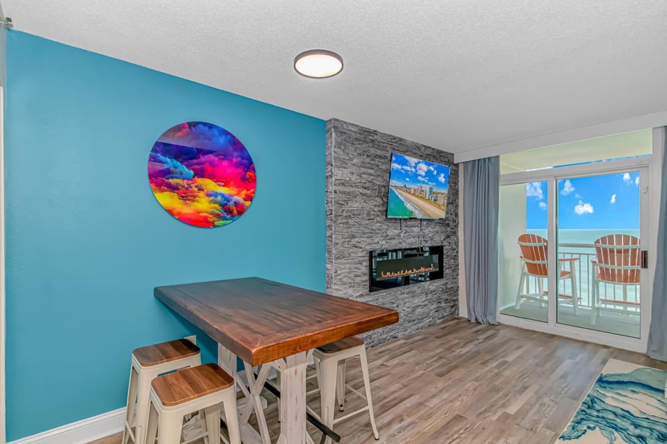 Stunning LED Fireplaces! Newly Renovated Oceanfront Condo with Incredible Views! Carolinian 931 House in Myrtle Beach