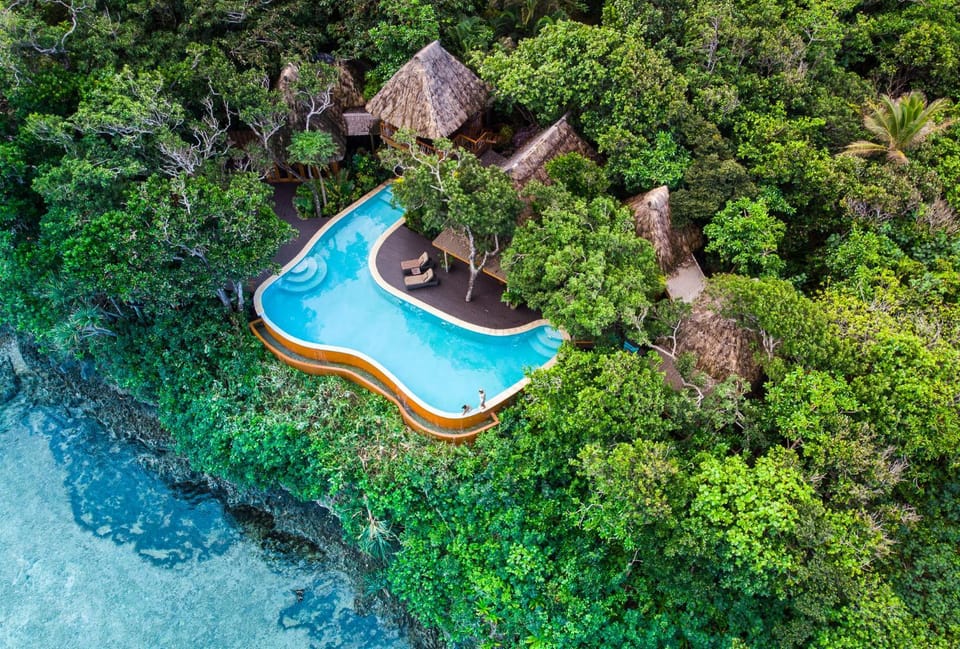 Natural landscape, Bird's eye view, Pool view