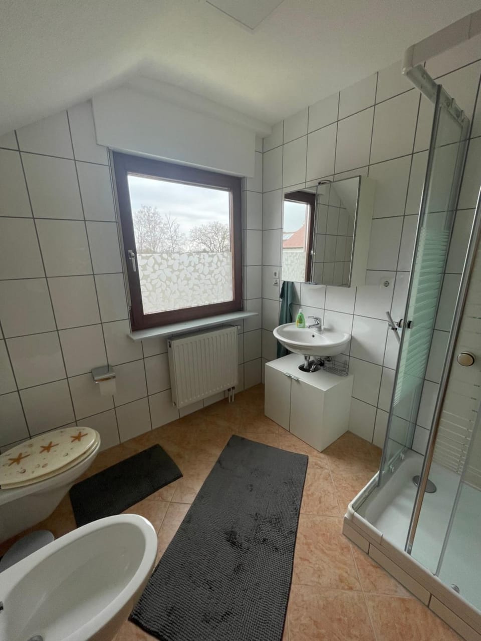 Shower, Toilet, Bathroom, bidet, towels