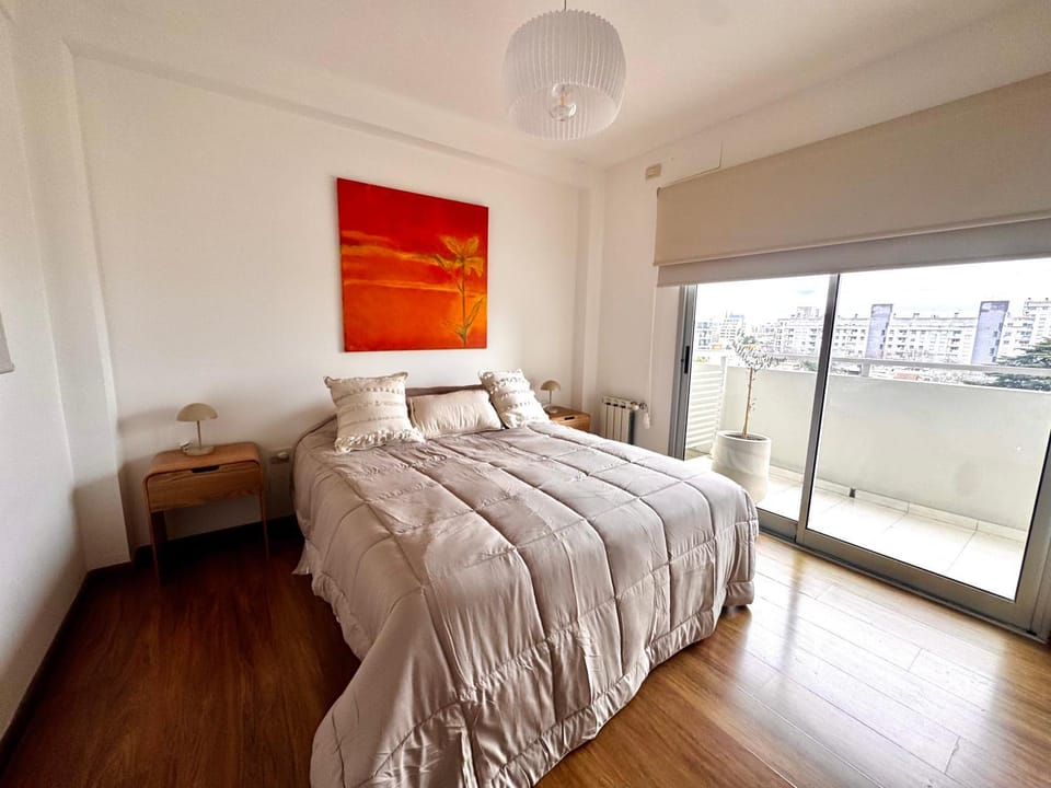 Bed, Garden view