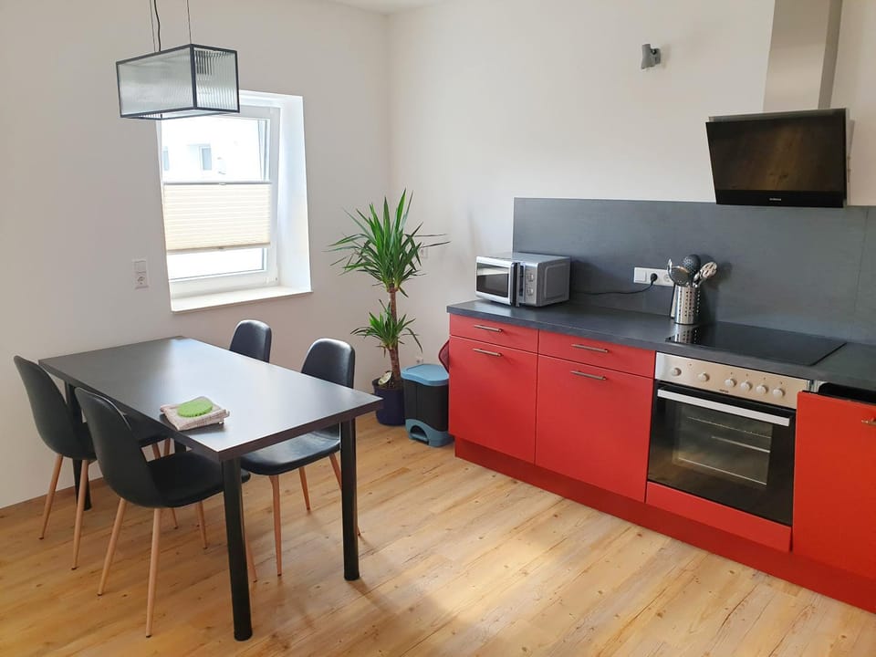 Kitchen or kitchenette, Living room, Dining area