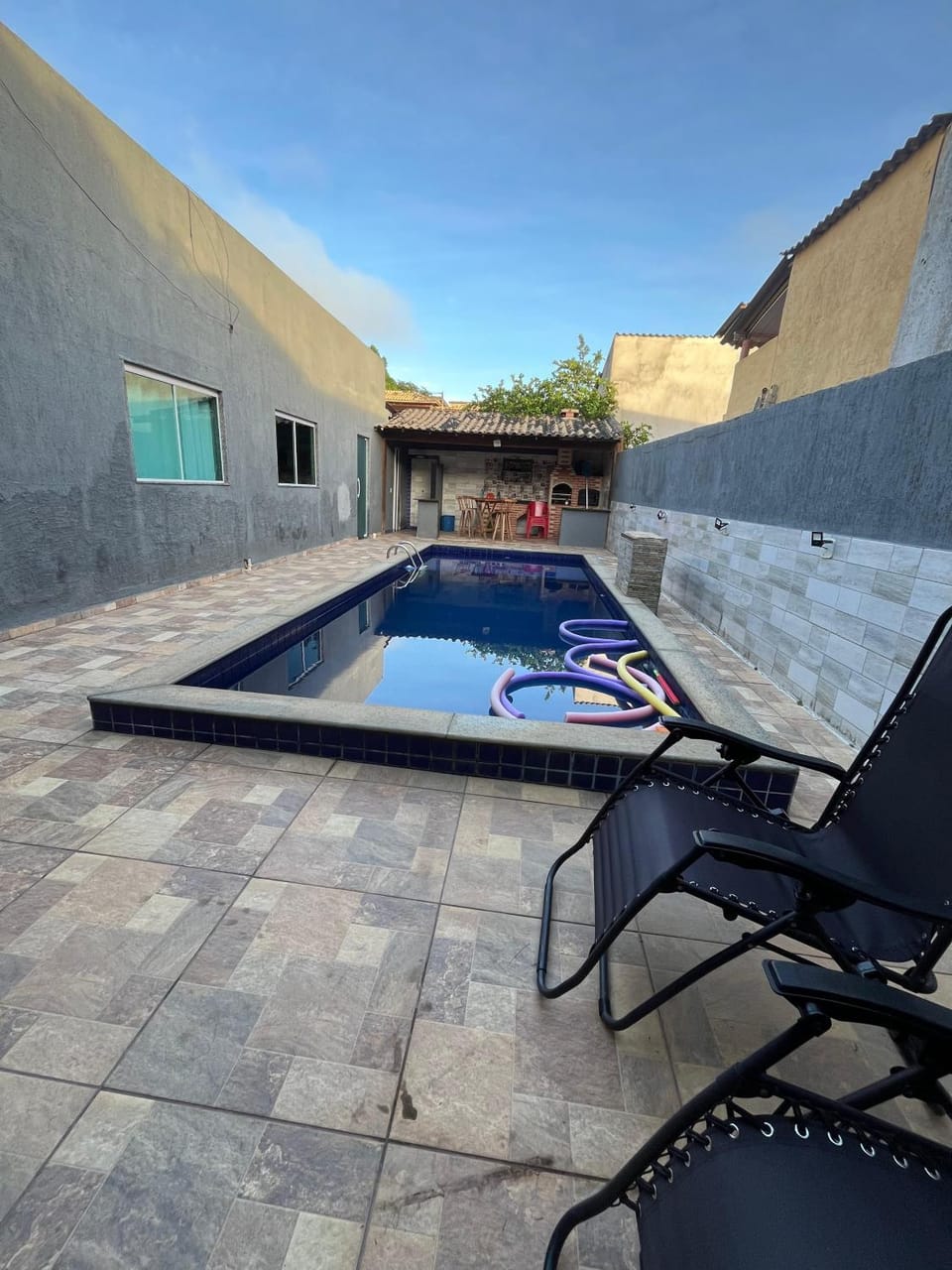 Patio, Natural landscape, Pool view, Swimming pool