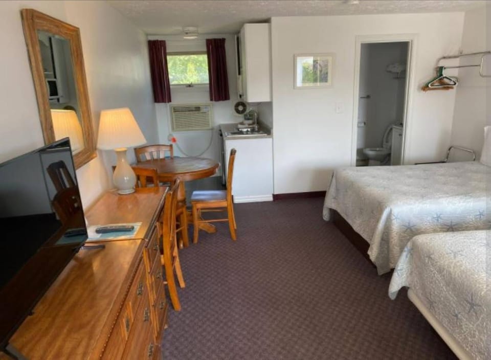 Bed, TV and multimedia, Kitchen or kitchenette, Photo of the whole room, Seating area, Dining area, Bedroom, hair dresser, minibar
