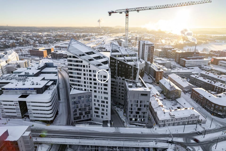 Property building, Day, Bird's eye view, Winter