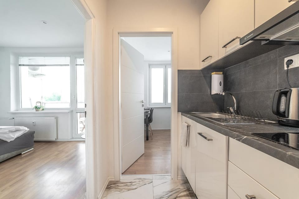 Living room, kitchen