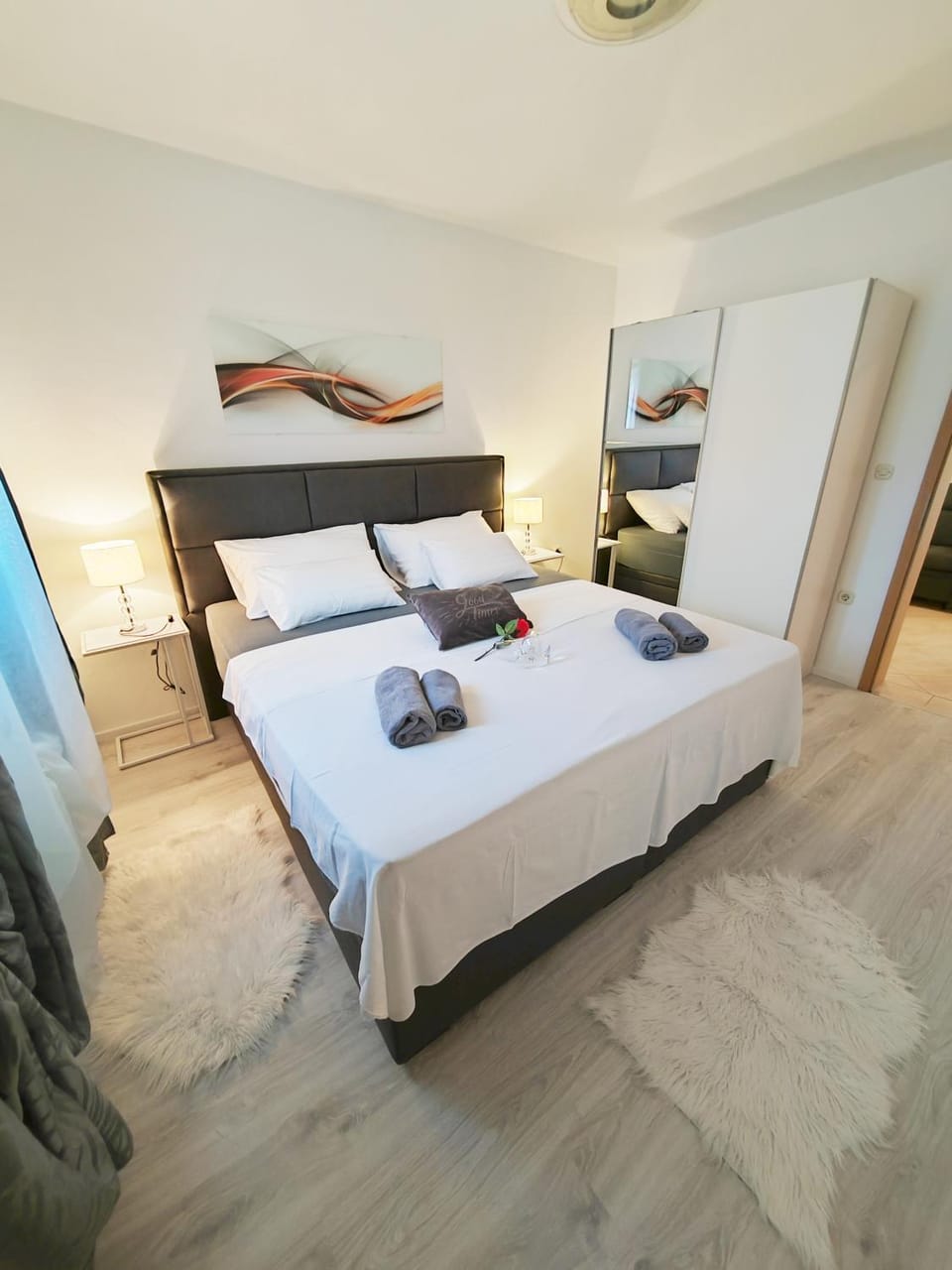 Bed, Bedroom, wardrobe
