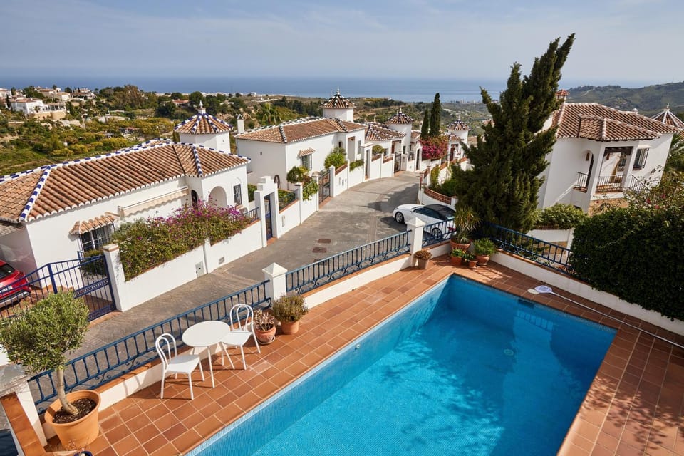 Property building, Living room, Swimming pool