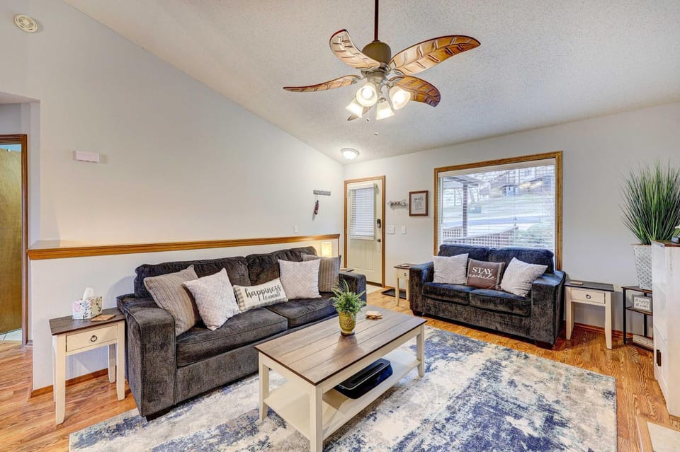 Holiday Island Vacation Rental with 2 Balconies House in Carroll County