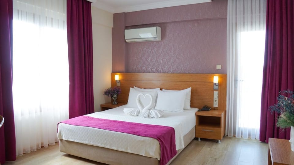 Bed, air conditioner