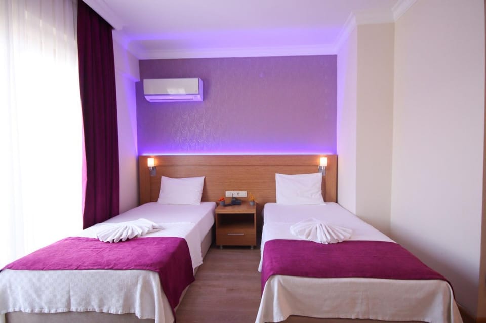 Bed, air conditioner