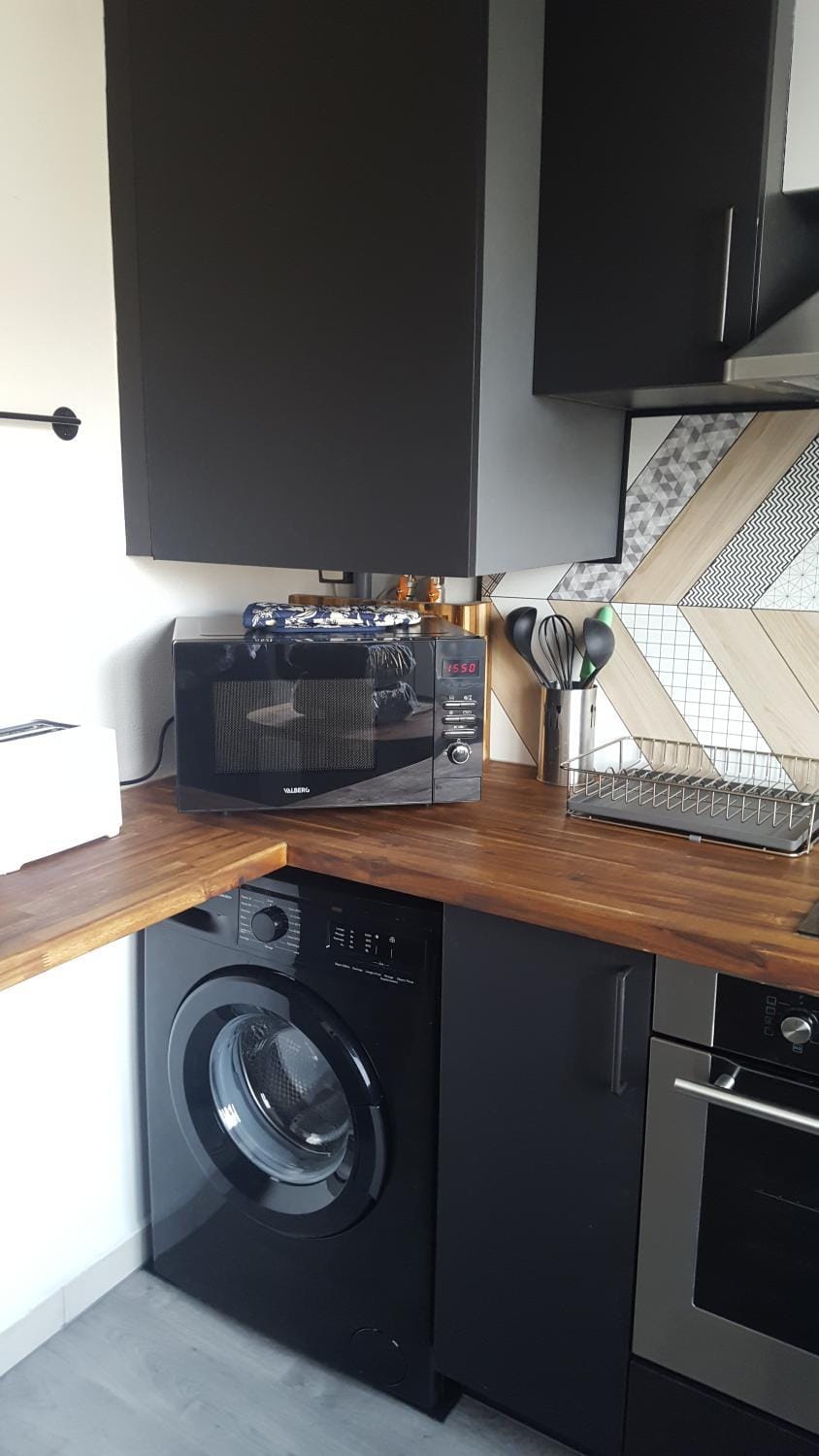 Studio 2 lits jumeaux 1 station Tram aéroport Orly Apartment in Île-de-France