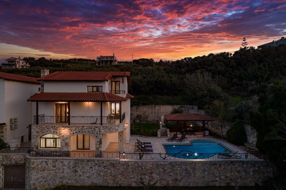 Natural landscape, Mountain view, Swimming pool, Swimming pool, Sunset