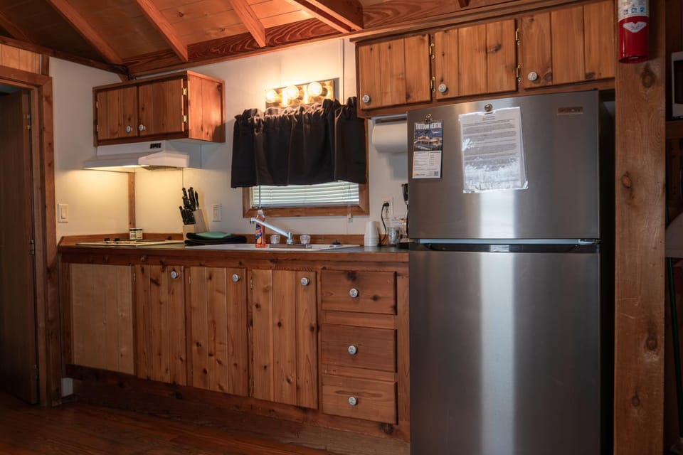 Kitchen or kitchenette, dishwasher, stove