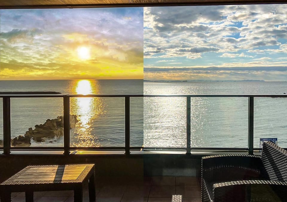 Natural landscape, View (from property/room), Balcony/Terrace, Sea view