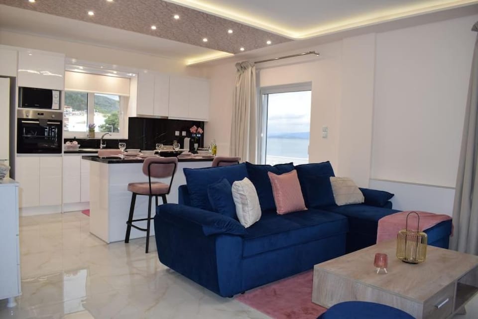 Seafront Luxury Apartment Apartment in Peloponnese, Western Greece and the Ionian