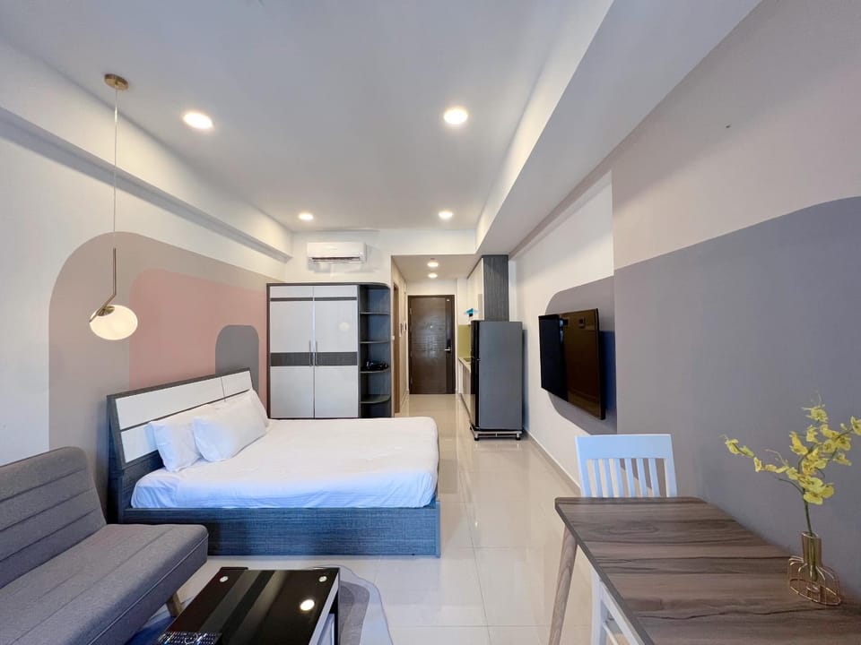 Bed, Living room, Bedroom