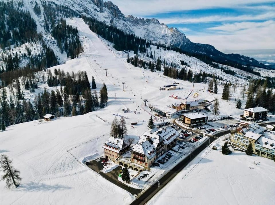 Natural landscape, Bird's eye view, Winter, Mountain view