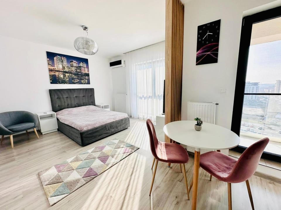 At the TOP Plaza Studio Apartment in Bucharest