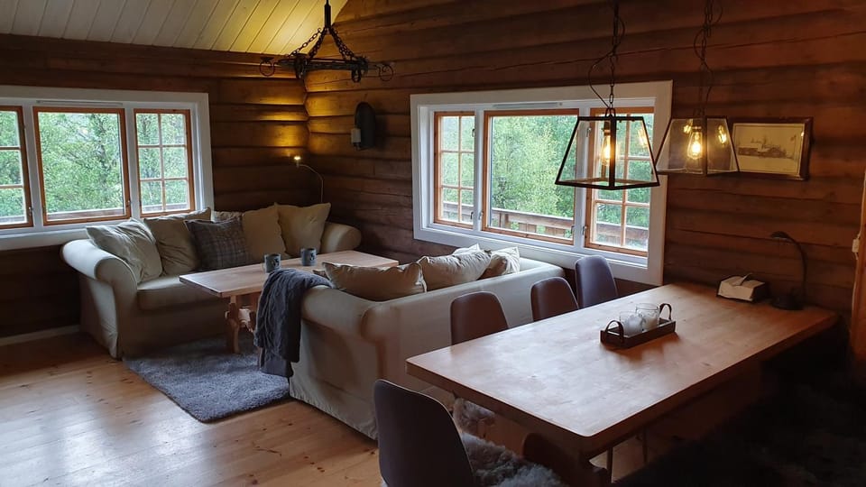 Cozy log cabin at beautiful Nystølsfjellet Cabin in Viken, Norway