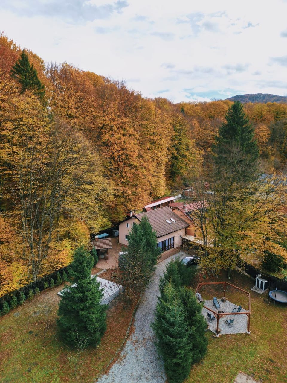 Natural landscape, Bird's eye view, Autumn