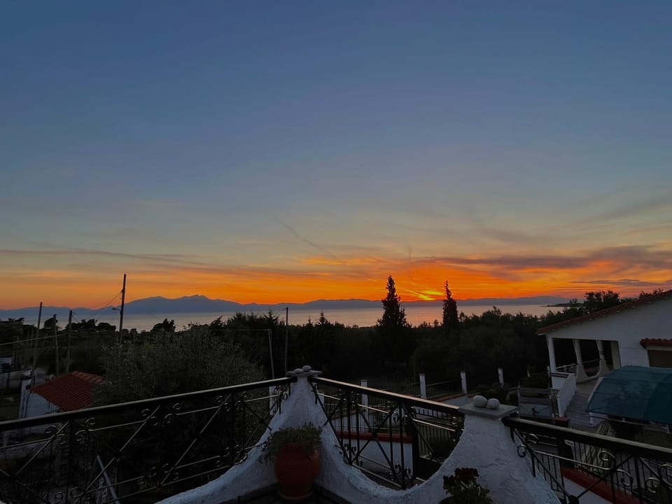 Natural landscape, Sea view, Sunset