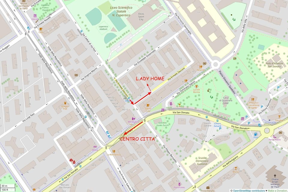 Text overlay, City view