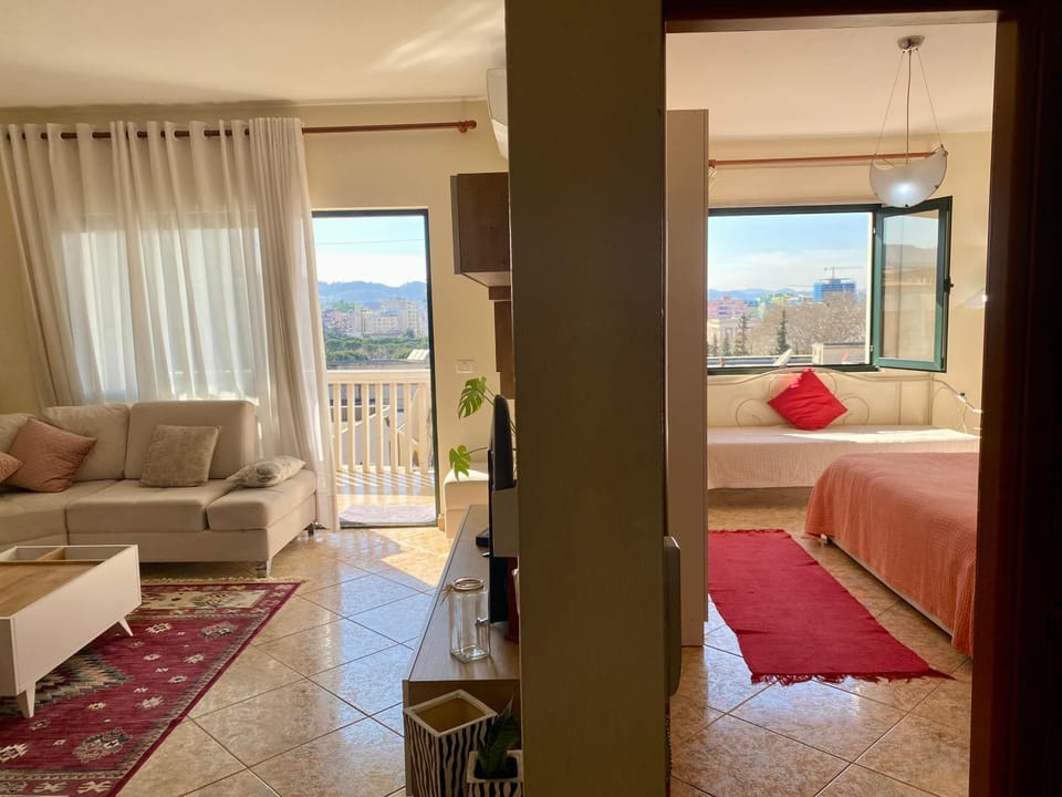 View (from property/room), Balcony/Terrace, Living room, Seating area