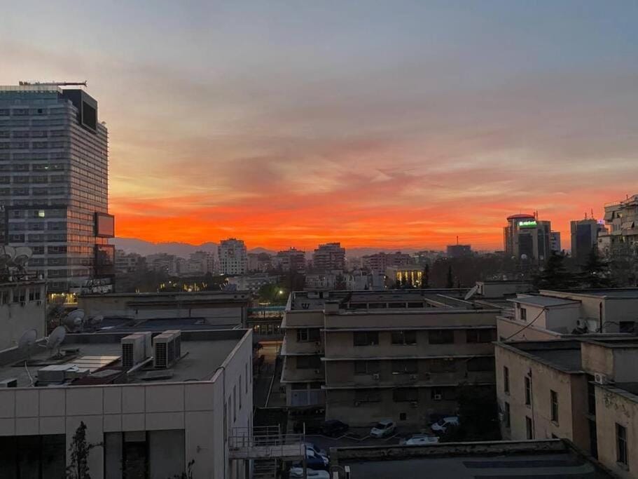 City view, Sunset