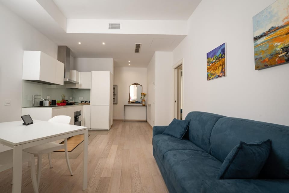 Kitchen or kitchenette, Living room, Dining area