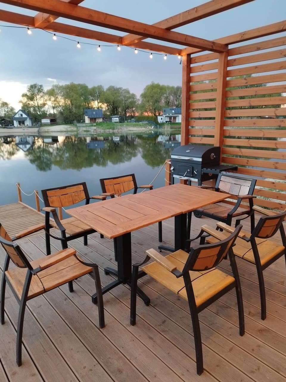 Patio, Day, Lake view