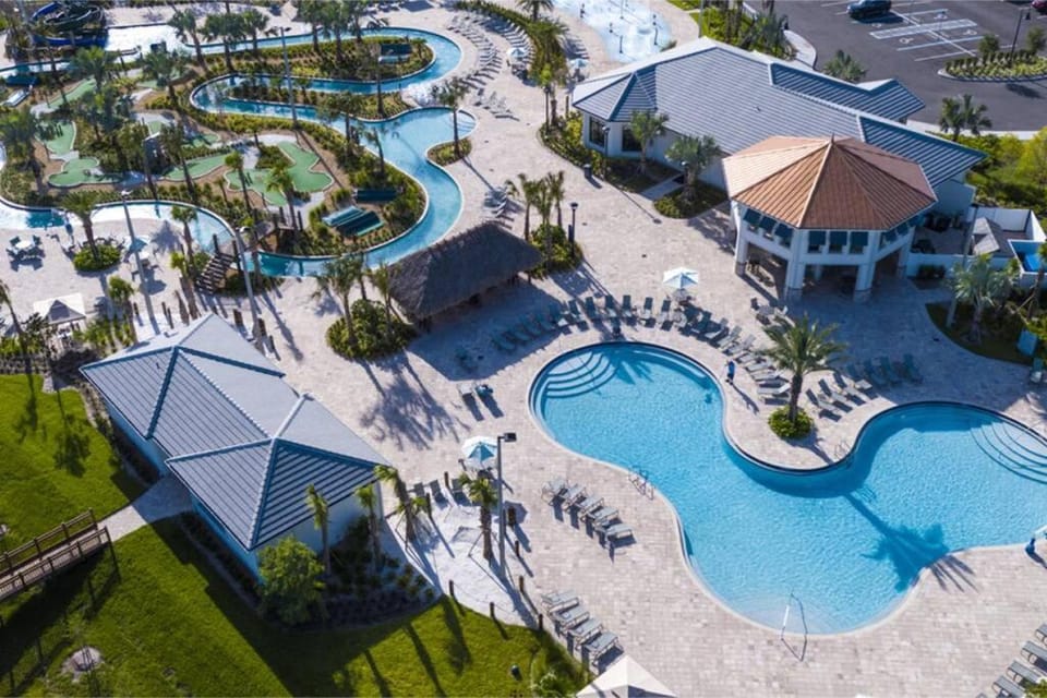 Bird's eye view, Aqua park, Pool view, Swimming pool, sunbed