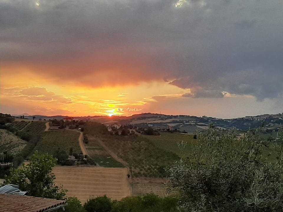 Mountain view, Sunset