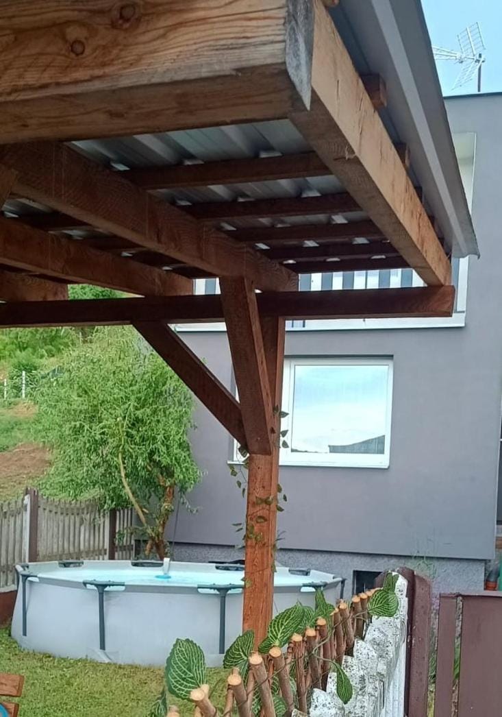 Garden, Balcony/Terrace, Pool view