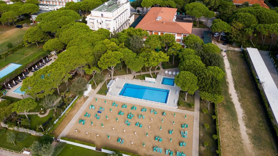 Natural landscape, Bird's eye view, Garden, Pool view, Swimming pool, sunbed