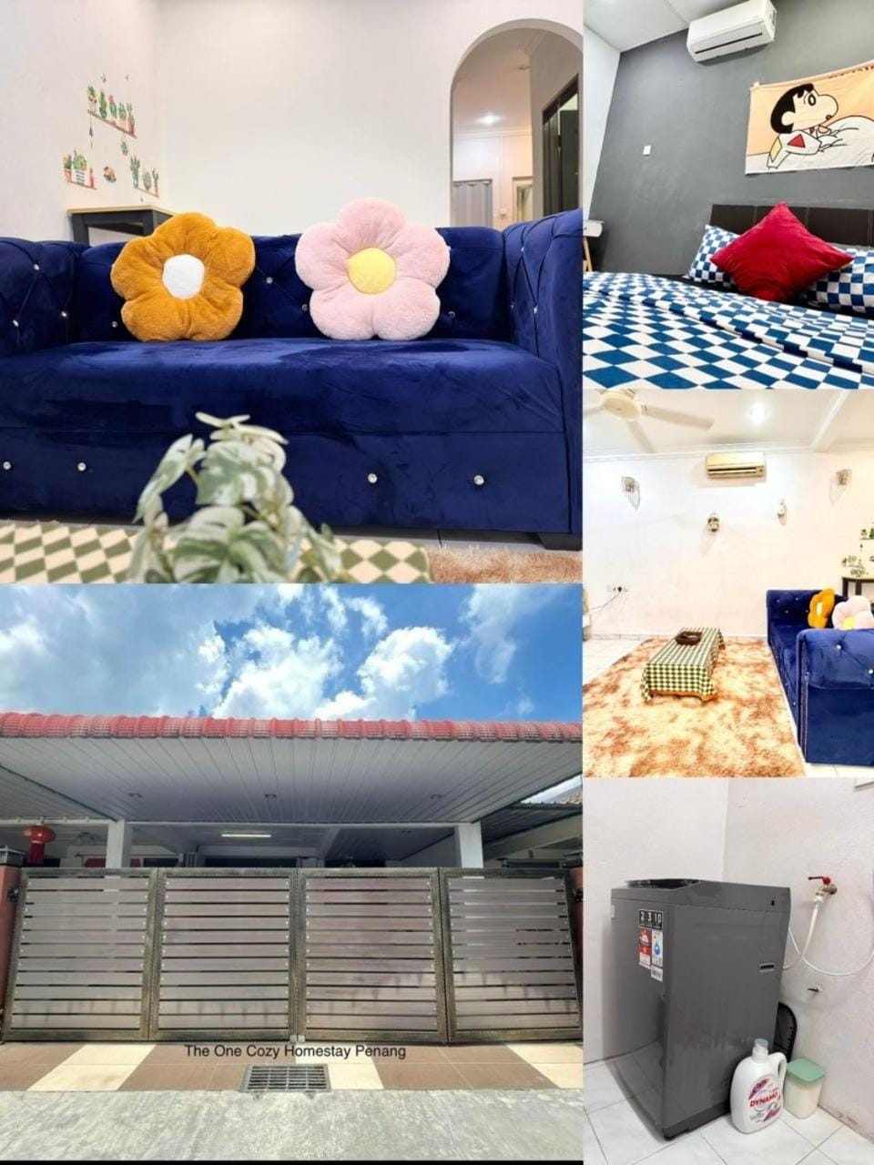 Cozy14#4pax#Wifi#NearAeonAlma#5kmtoIconCity House in Penang