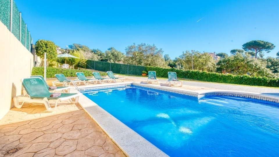 Property building, Living room, Swimming pool